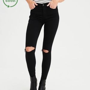 black american eagle jeans